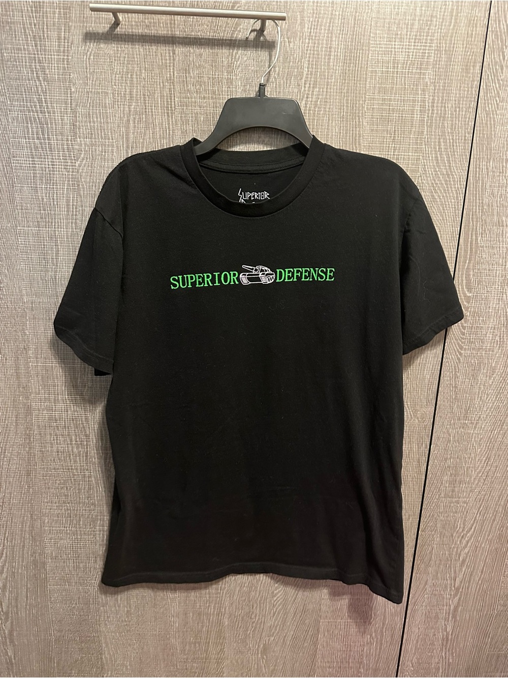 Superior Defense Black Graphic Tee